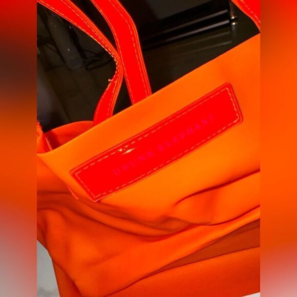 Drunk elephant orange tote bag#18 - Picture 3 of 10